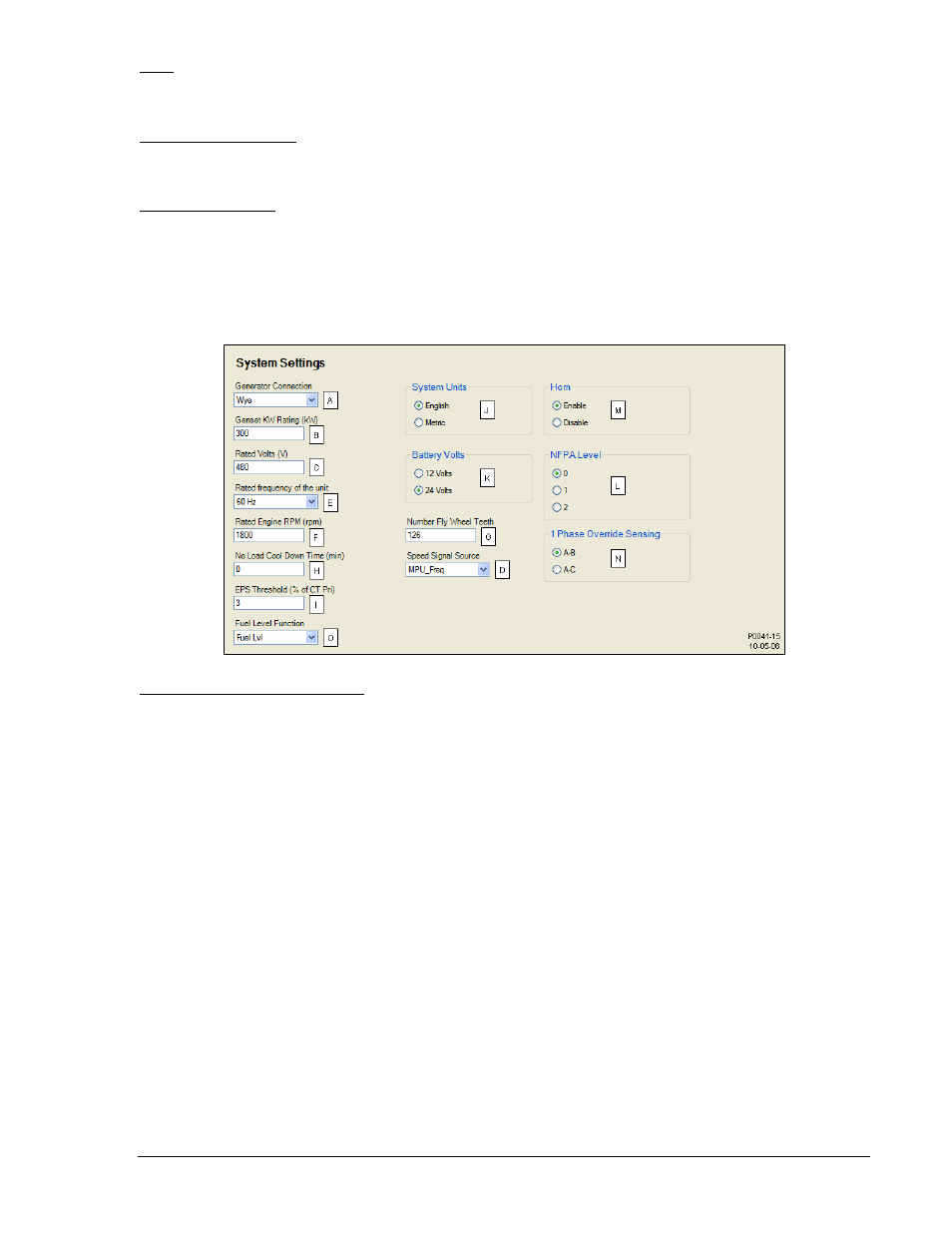 Horn, Single-phase override, Fuel level function | Crank settings, Figure 4-15. bestcomsplus system settings -15 | Winco DGC-2020 User Manual | Page 65 / 193