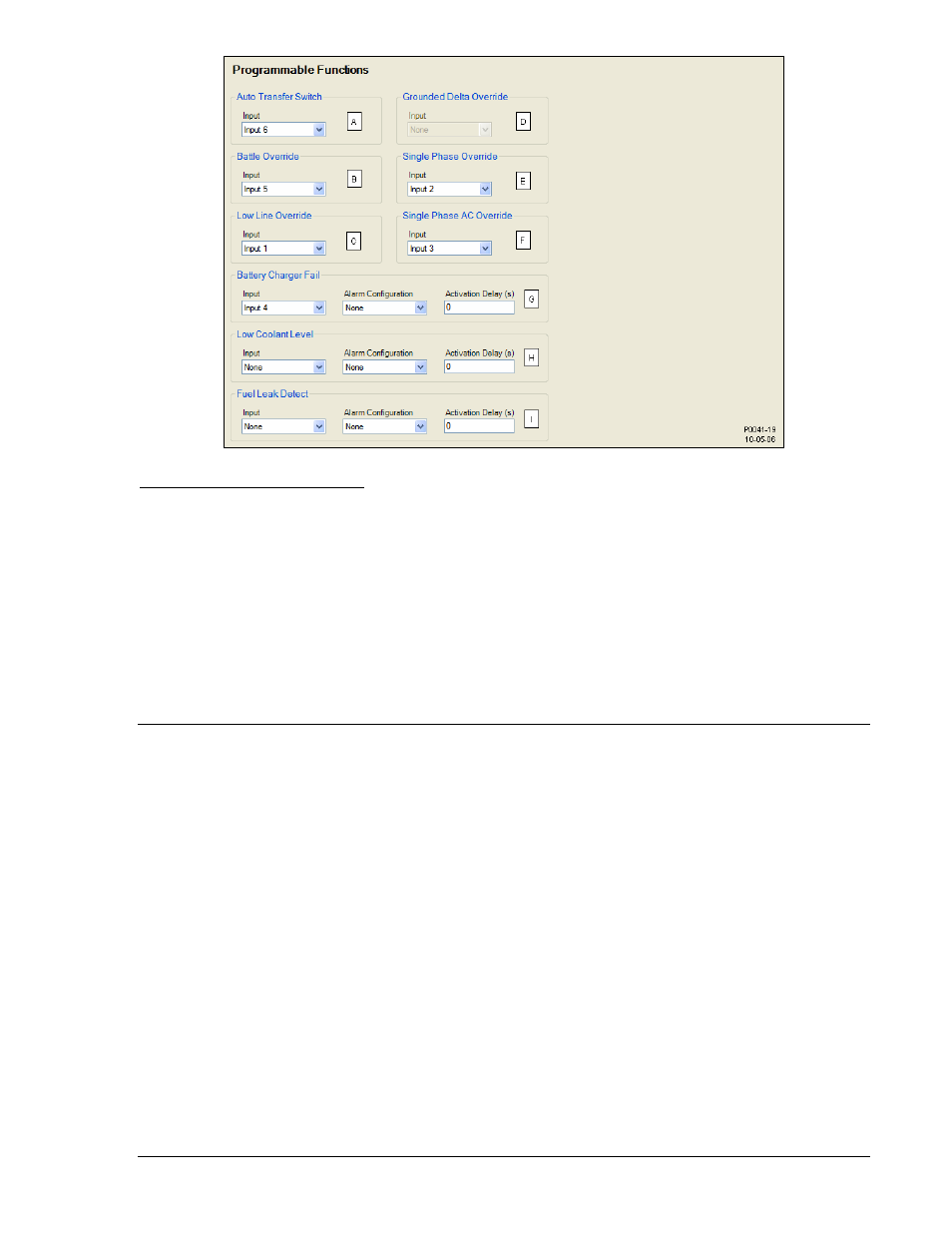 Programmable outputs, Configurable outputs, Figure 4-19 | Winco DGC-2020 User Manual | Page 69 / 193
