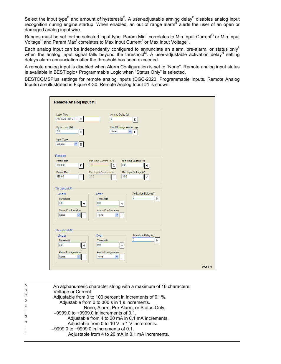 Figure 4-30. remote analog inputs settings -32 | Winco DGC-2020 User Manual | Page 102 / 338