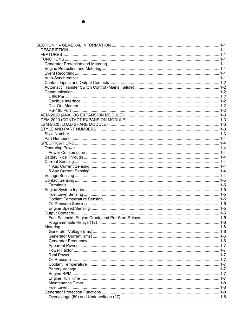 Winco DGC-2020 User Manual | Page 11 / 338