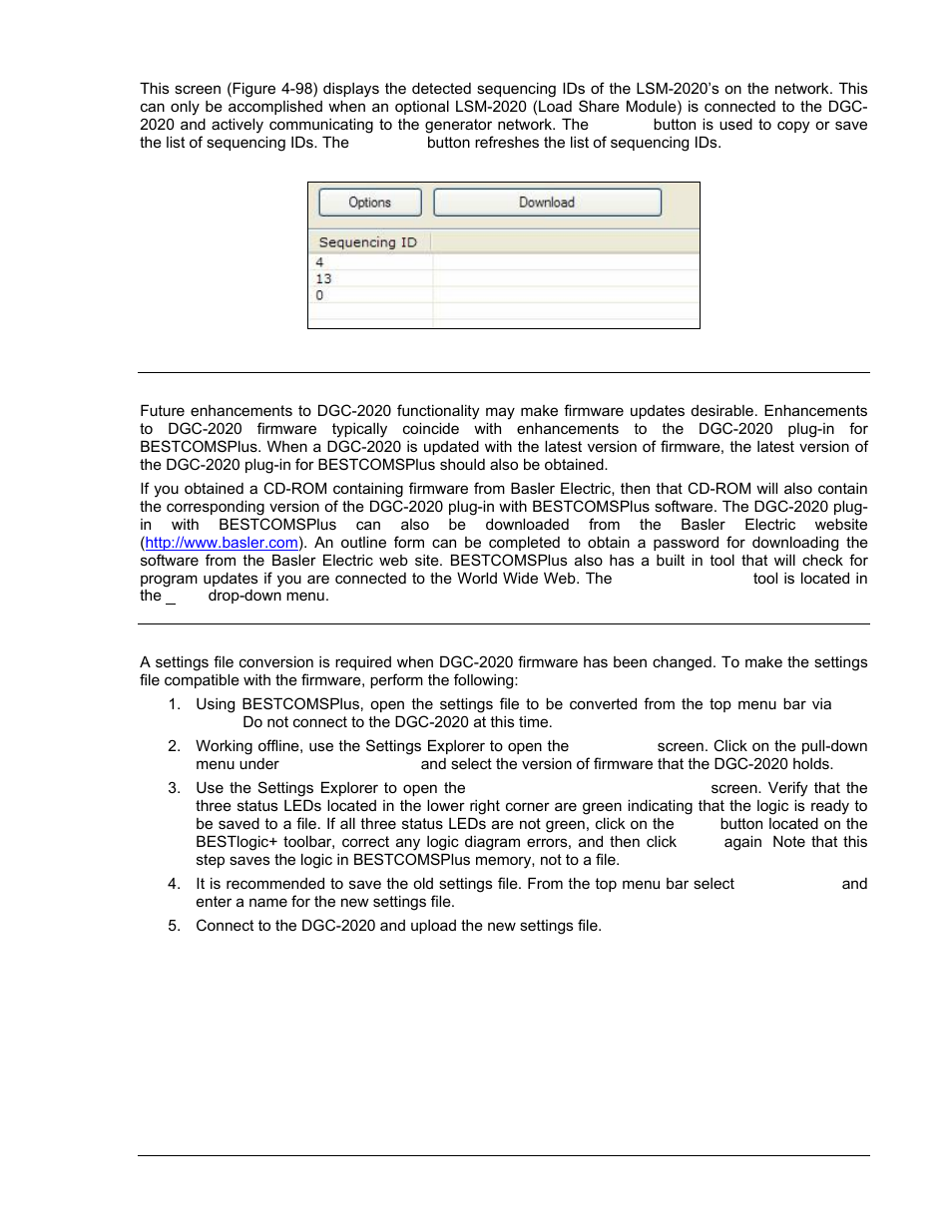 Generator network status, Updating bestcomsplus software, Converting settings files | Generator network status -89, Updating bestcomsplus software -89, Converting settings files -89 | Winco DGC-2020 User Manual | Page 159 / 338