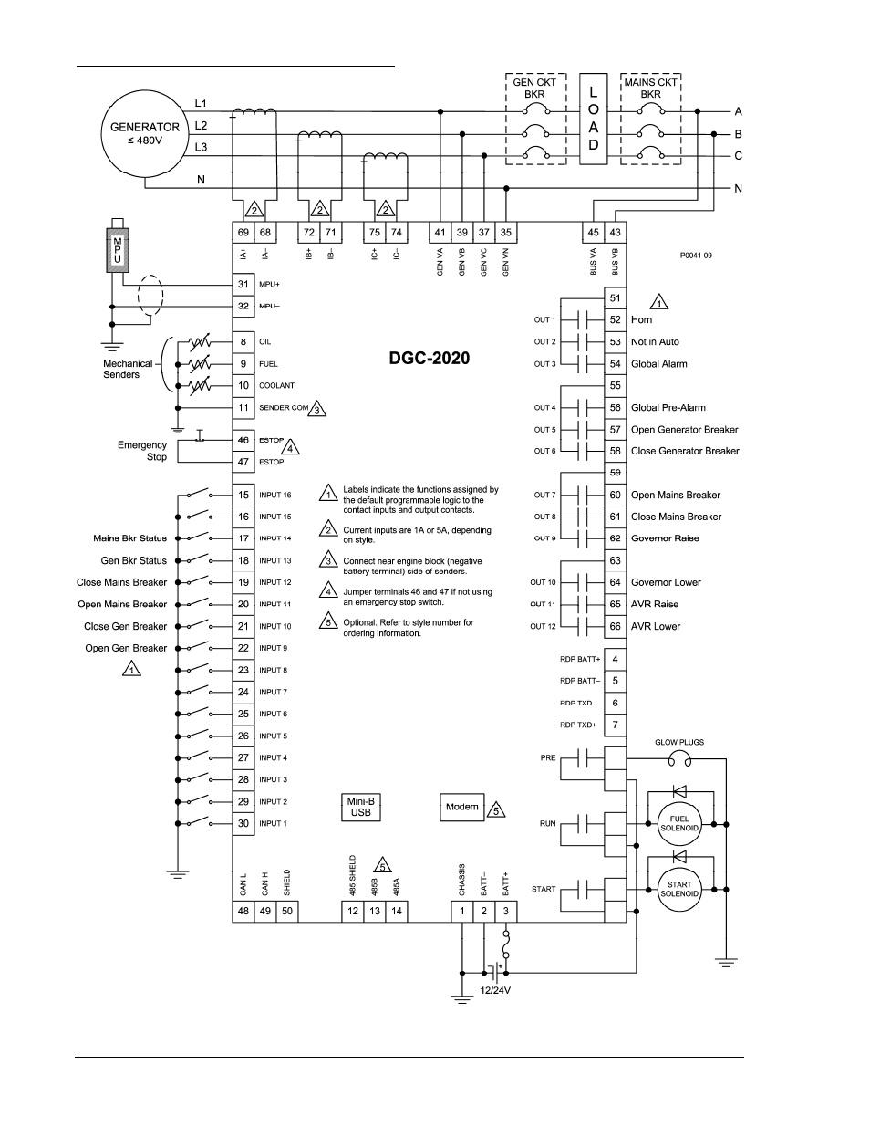 Phase wye connections for typical applications, Phase wye connections for typical applications -10, Figure 6-6 | Winco DGC-2020 User Manual | Page 196 / 338