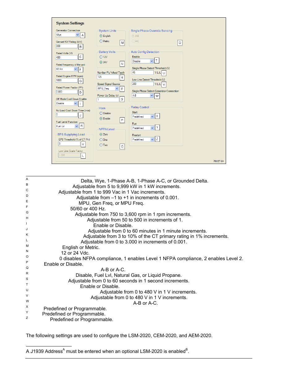 Remote module setup, Load sharing module, Remote module setup -24 | Figure 4-20. system settings -24 | Winco DGC-2020 User Manual | Page 94 / 338