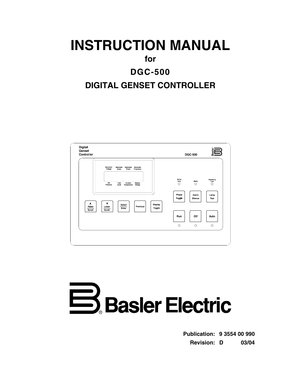 Winco DGC-500 User Manual | 98 pages