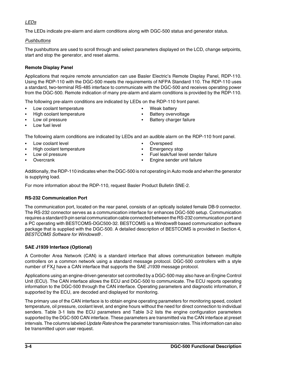 Winco DGC-500 User Manual | Page 24 / 98