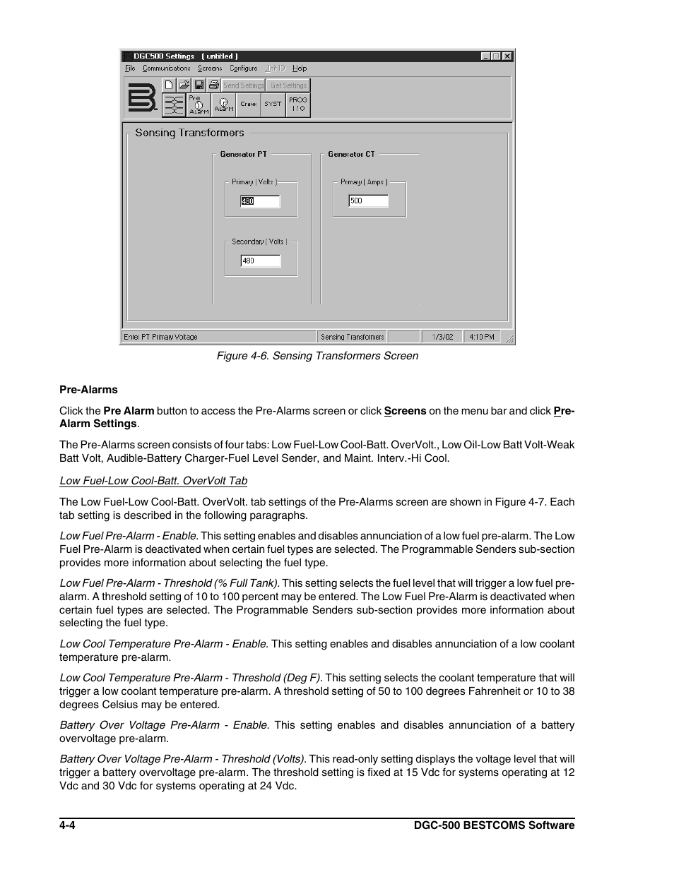 Winco DGC-500 User Manual | Page 58 / 98