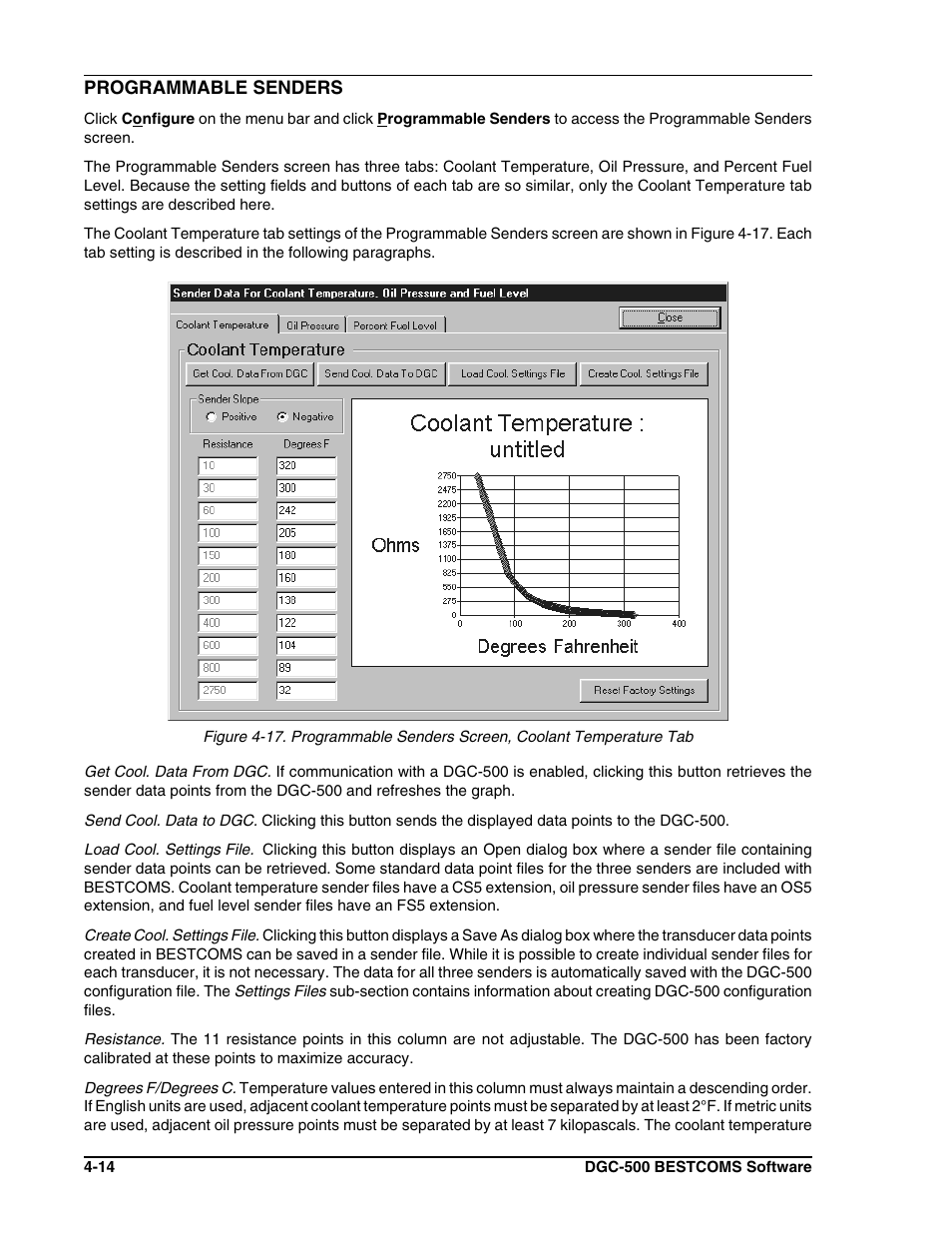 Programmable senders -12 | Winco DGC-500 User Manual | Page 68 / 98