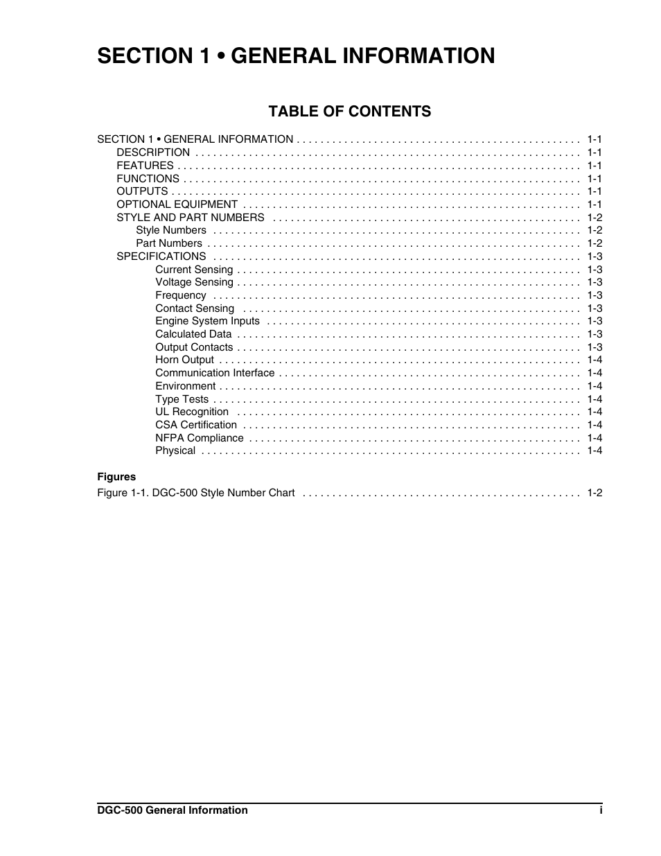 Winco DGC-500 User Manual | Page 7 / 98