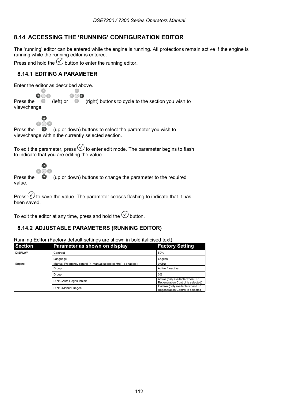 14 accessing the ‘running’ configuration editor | Winco DSE7300 Series User Manual | Page 112 / 122