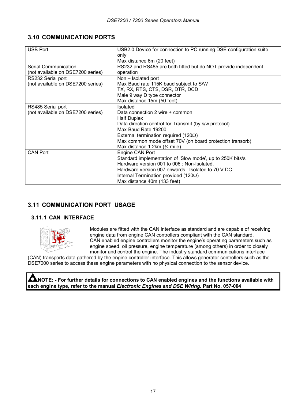 Winco DSE7300 Series User Manual | Page 17 / 122