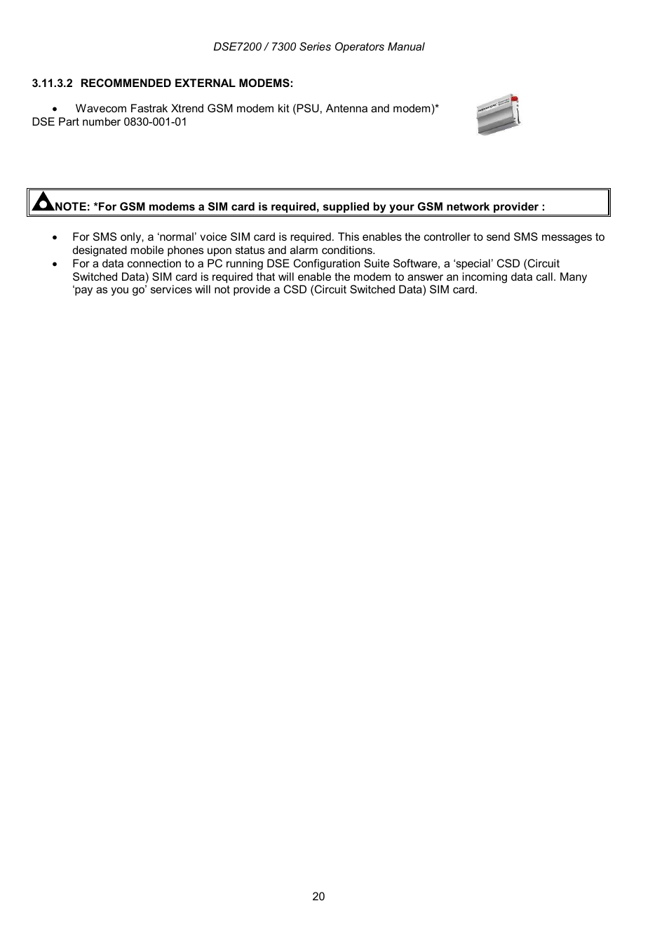 Winco DSE7300 Series User Manual | Page 20 / 122