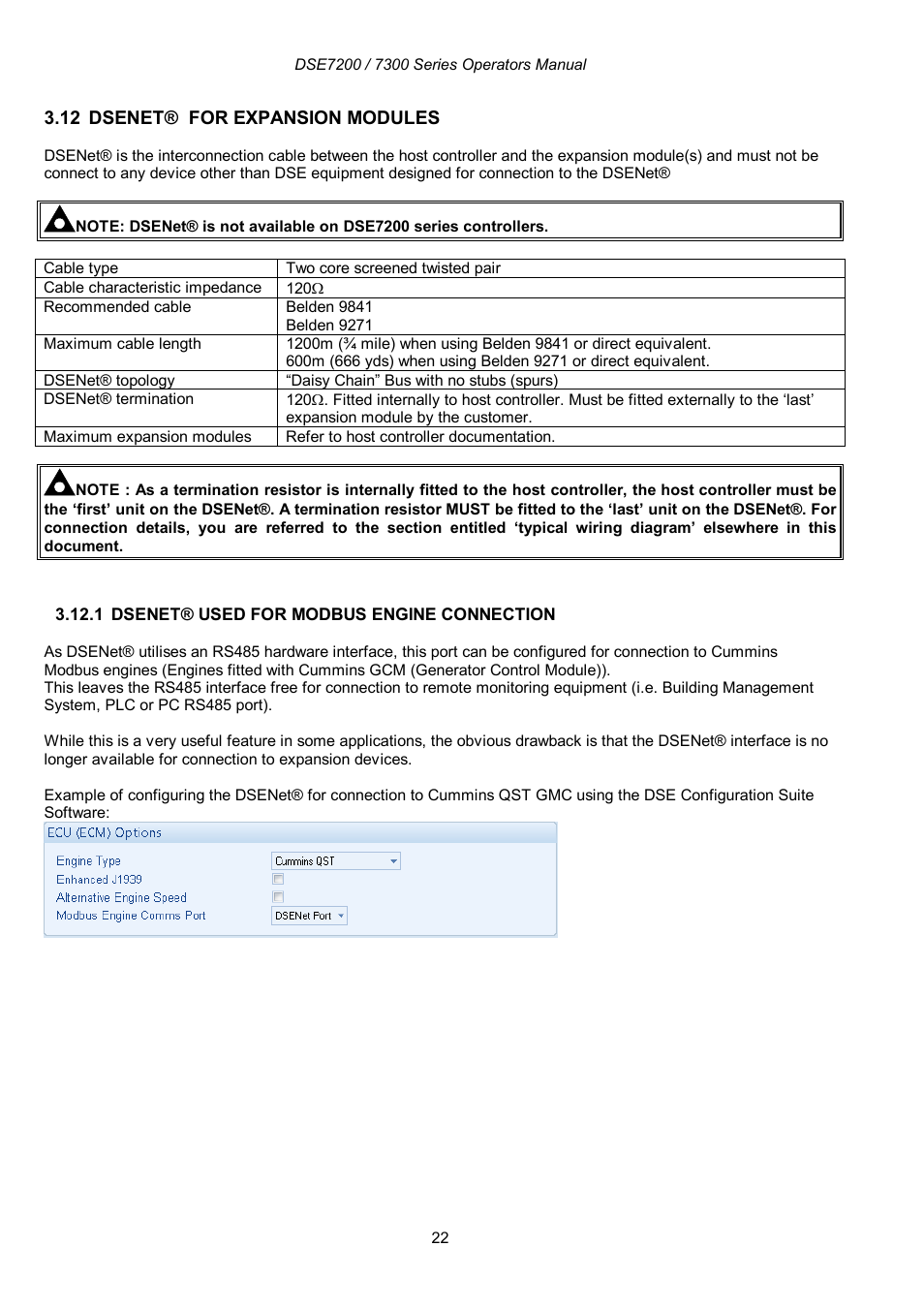 Winco DSE7300 Series User Manual | Page 22 / 122