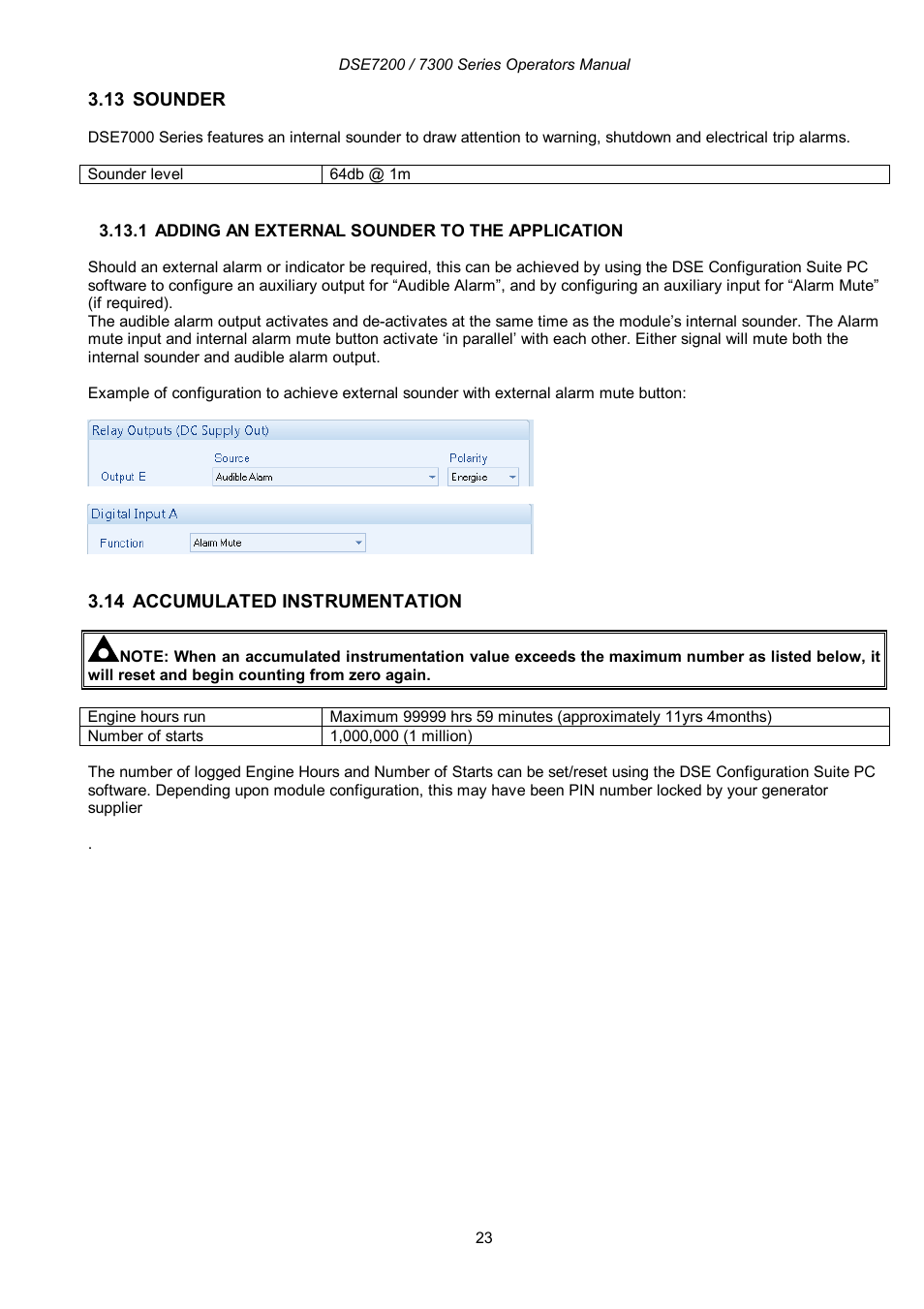 Winco DSE7300 Series User Manual | Page 23 / 122