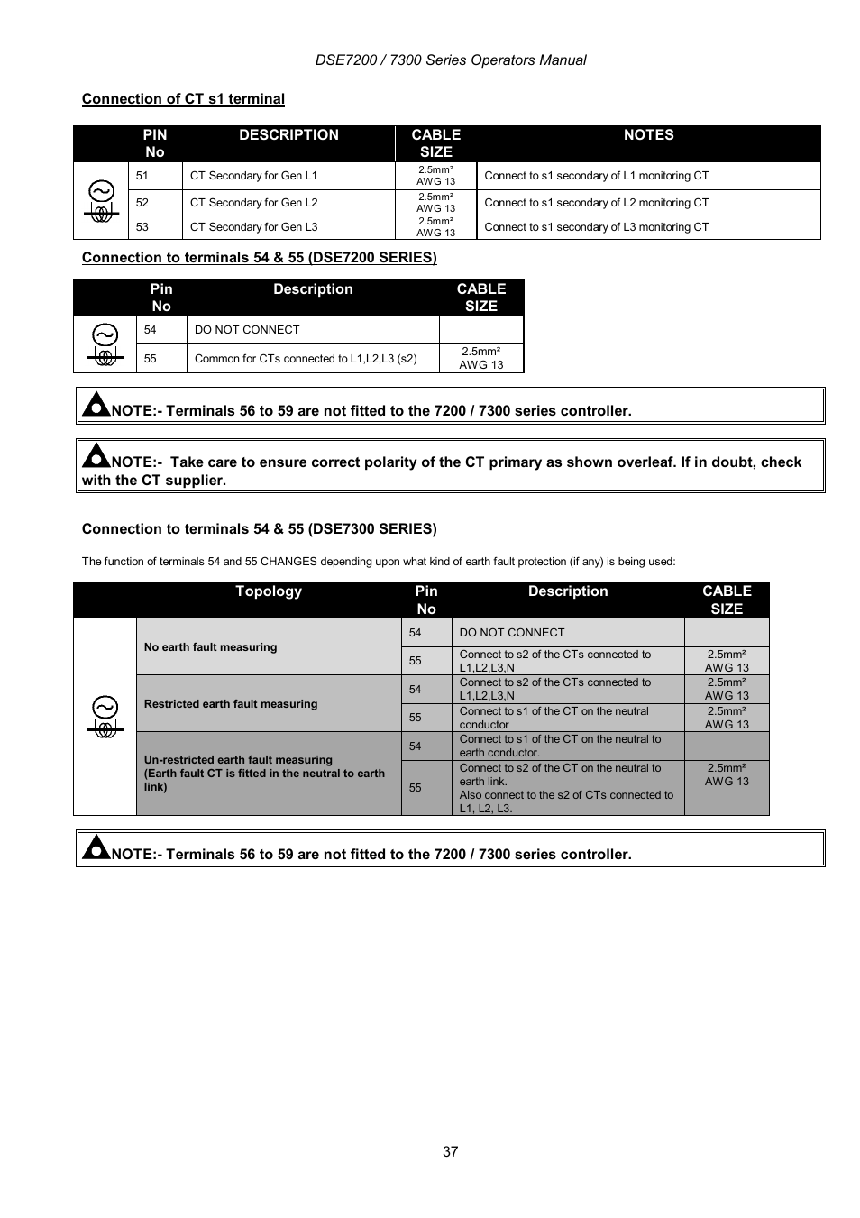 Winco DSE7300 Series User Manual | Page 37 / 122