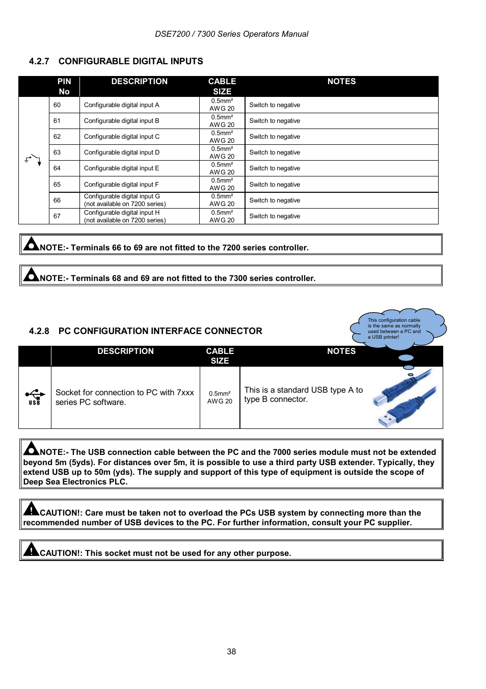 Winco DSE7300 Series User Manual | Page 38 / 122