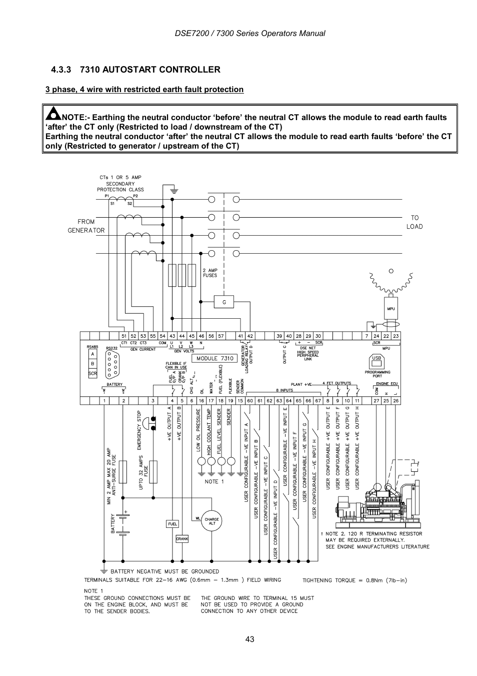 Winco DSE7300 Series User Manual | Page 43 / 122