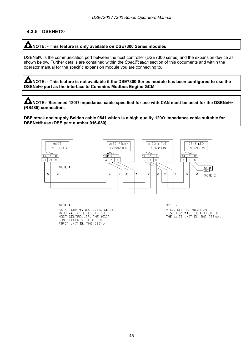 Winco DSE7300 Series User Manual | Page 45 / 122