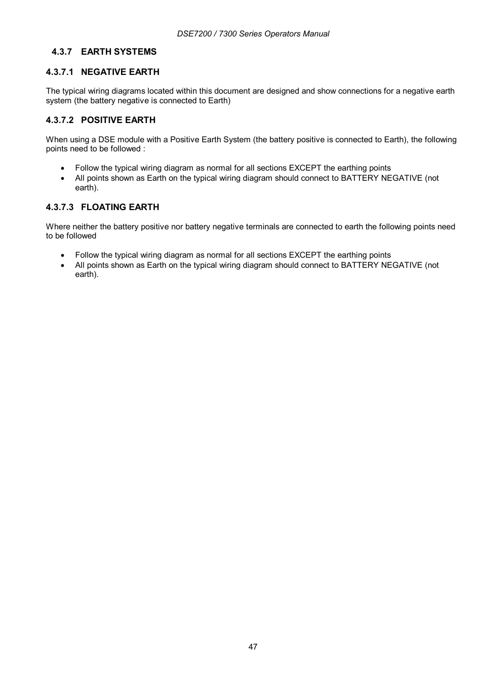 Winco DSE7300 Series User Manual | Page 47 / 122