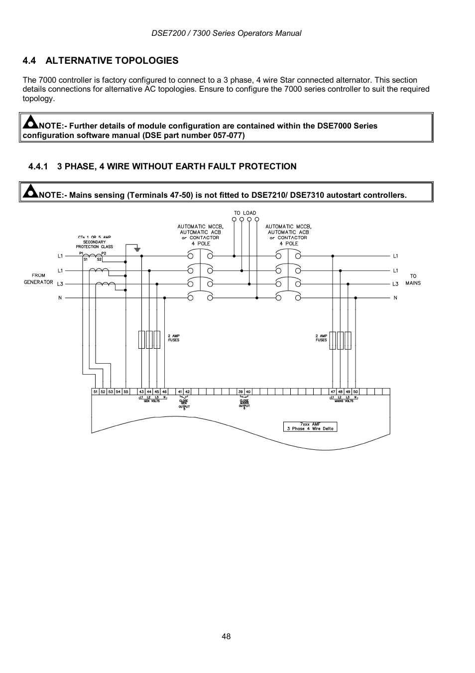Winco DSE7300 Series User Manual | Page 48 / 122