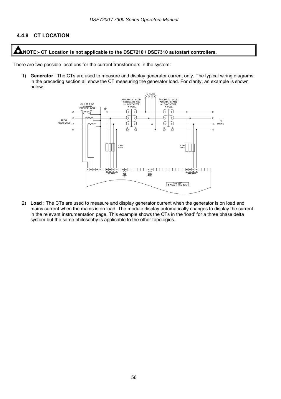 Winco DSE7300 Series User Manual | Page 56 / 122