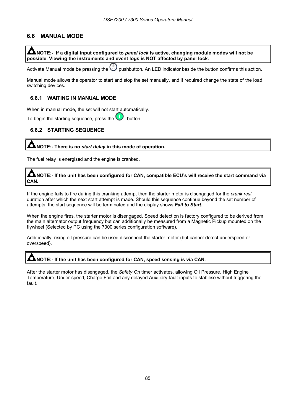 Winco DSE7300 Series User Manual | Page 85 / 122