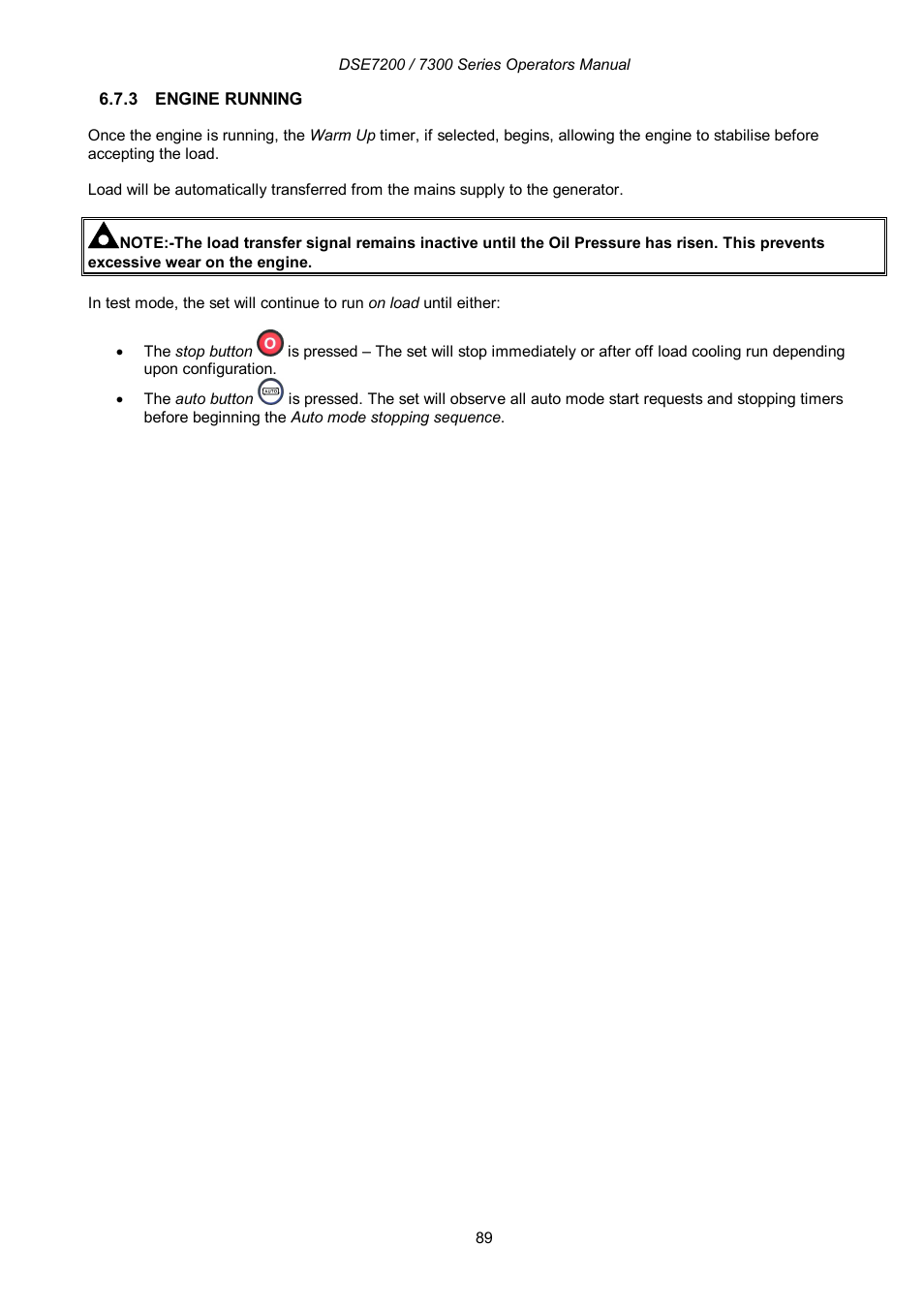 Winco DSE7300 Series User Manual | Page 89 / 122