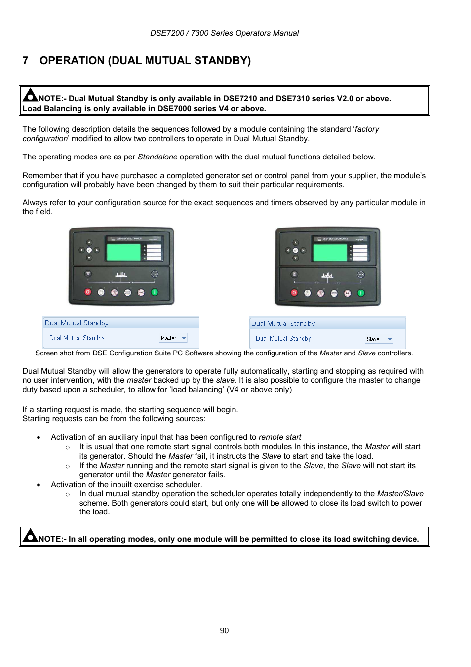 7 operation (dual mutual standby) | Winco DSE7300 Series User Manual | Page 90 / 122