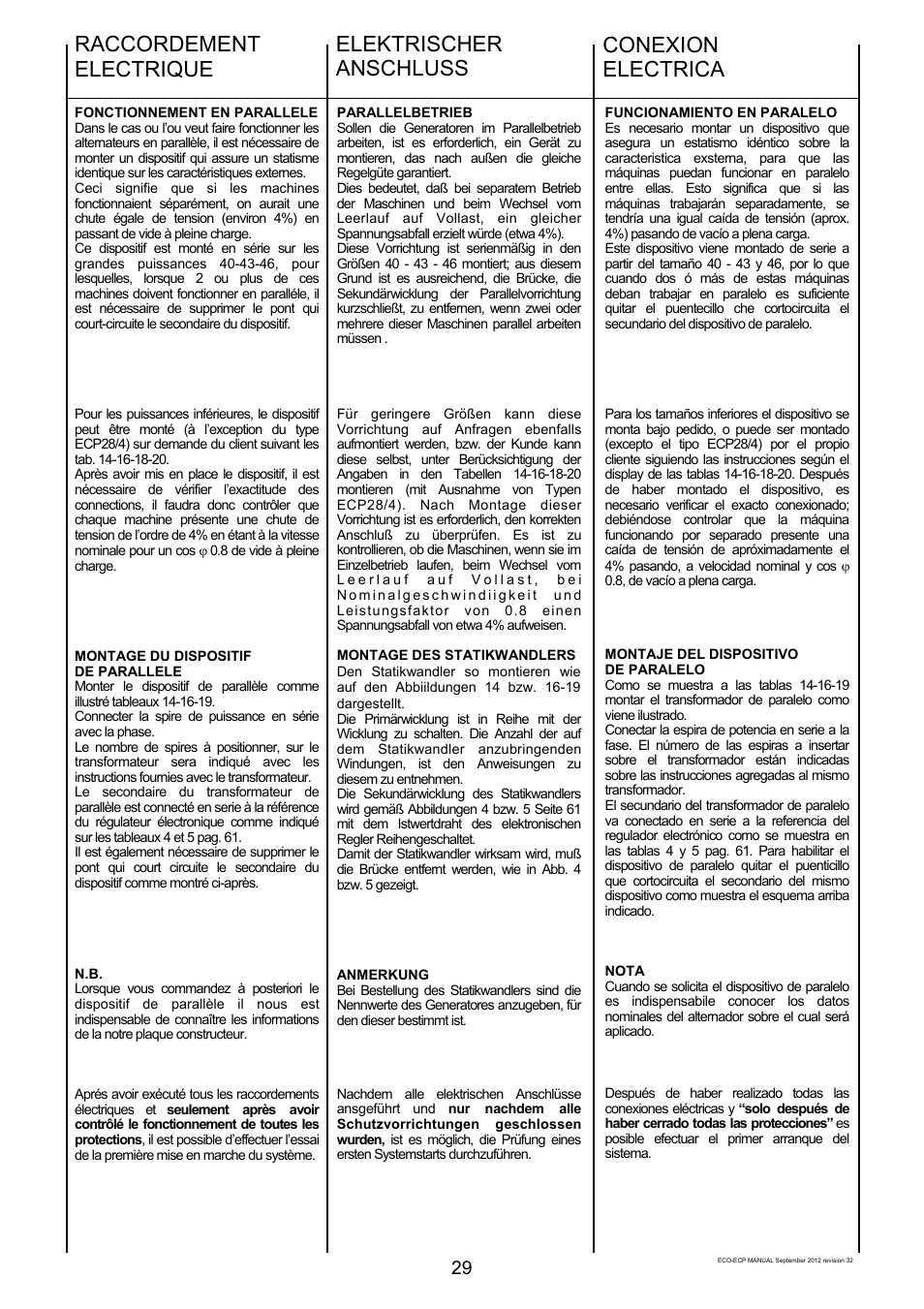 Winco ECO32 Revision 32 2012 User Manual | Page 29 / 98