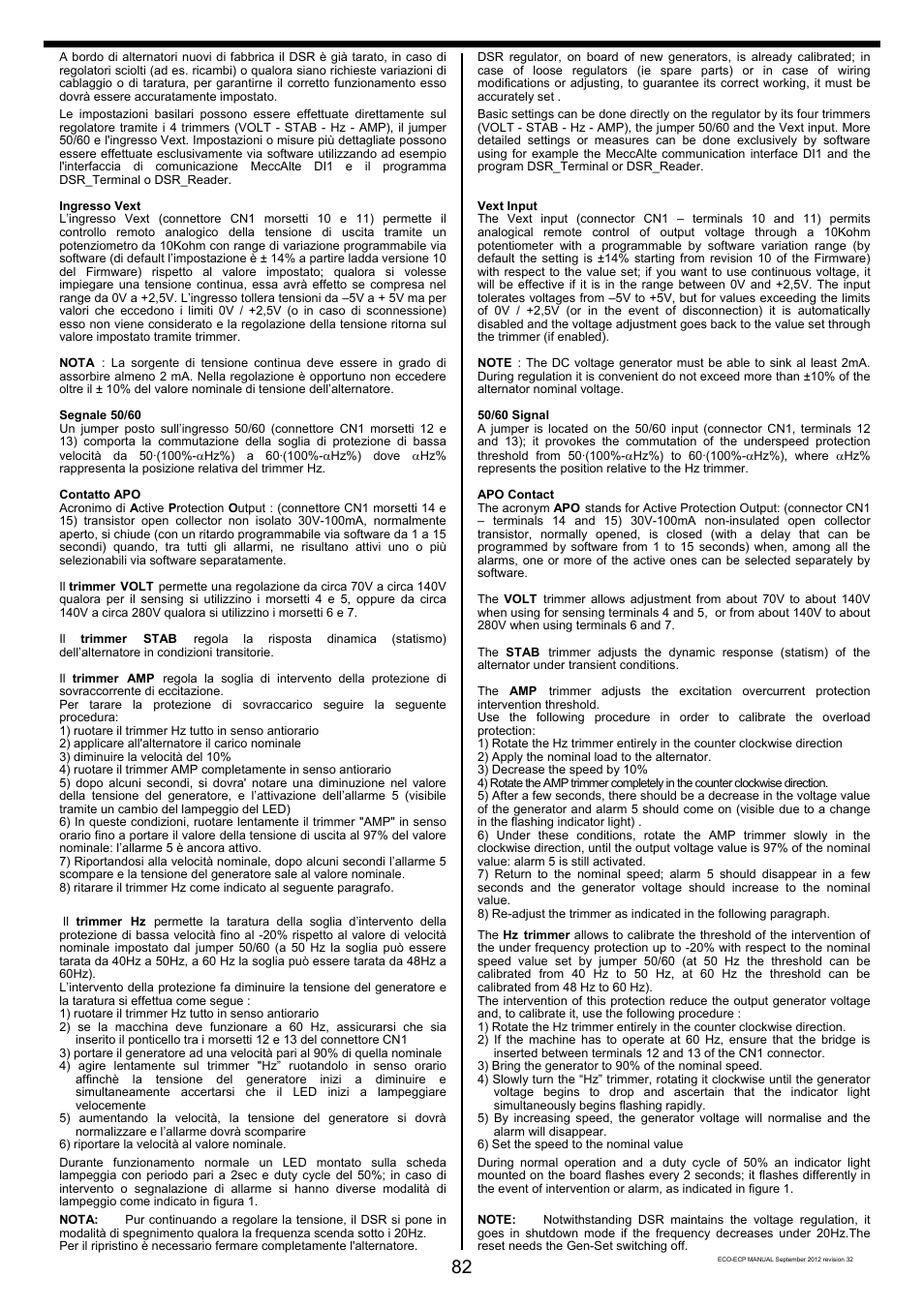 Winco ECO32 Revision 32 2012 User Manual | Page 82 / 98