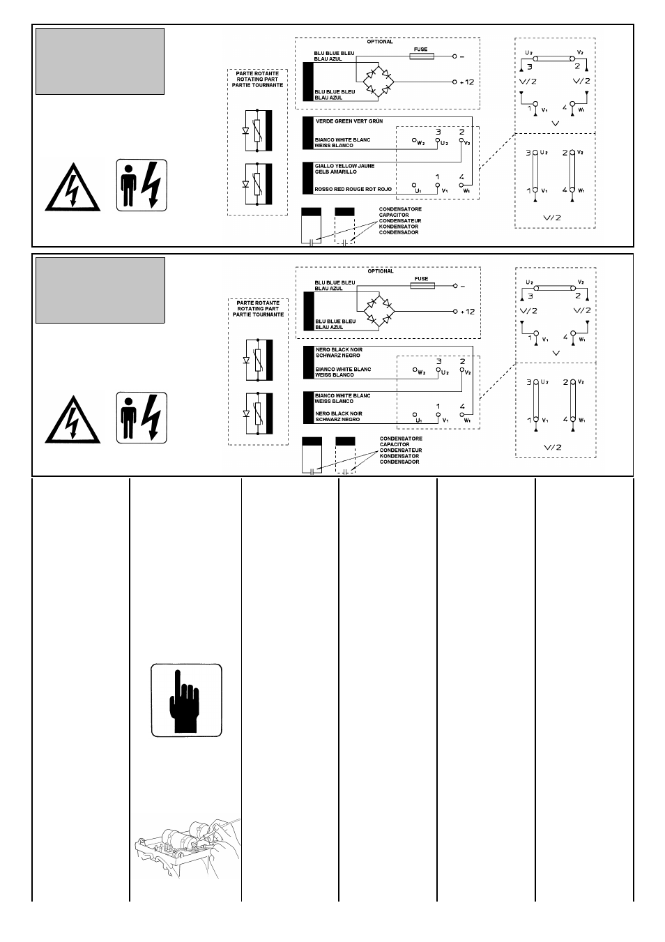 50 hz 60 hz | Winco MR2 User Manual | Page 8 / 12