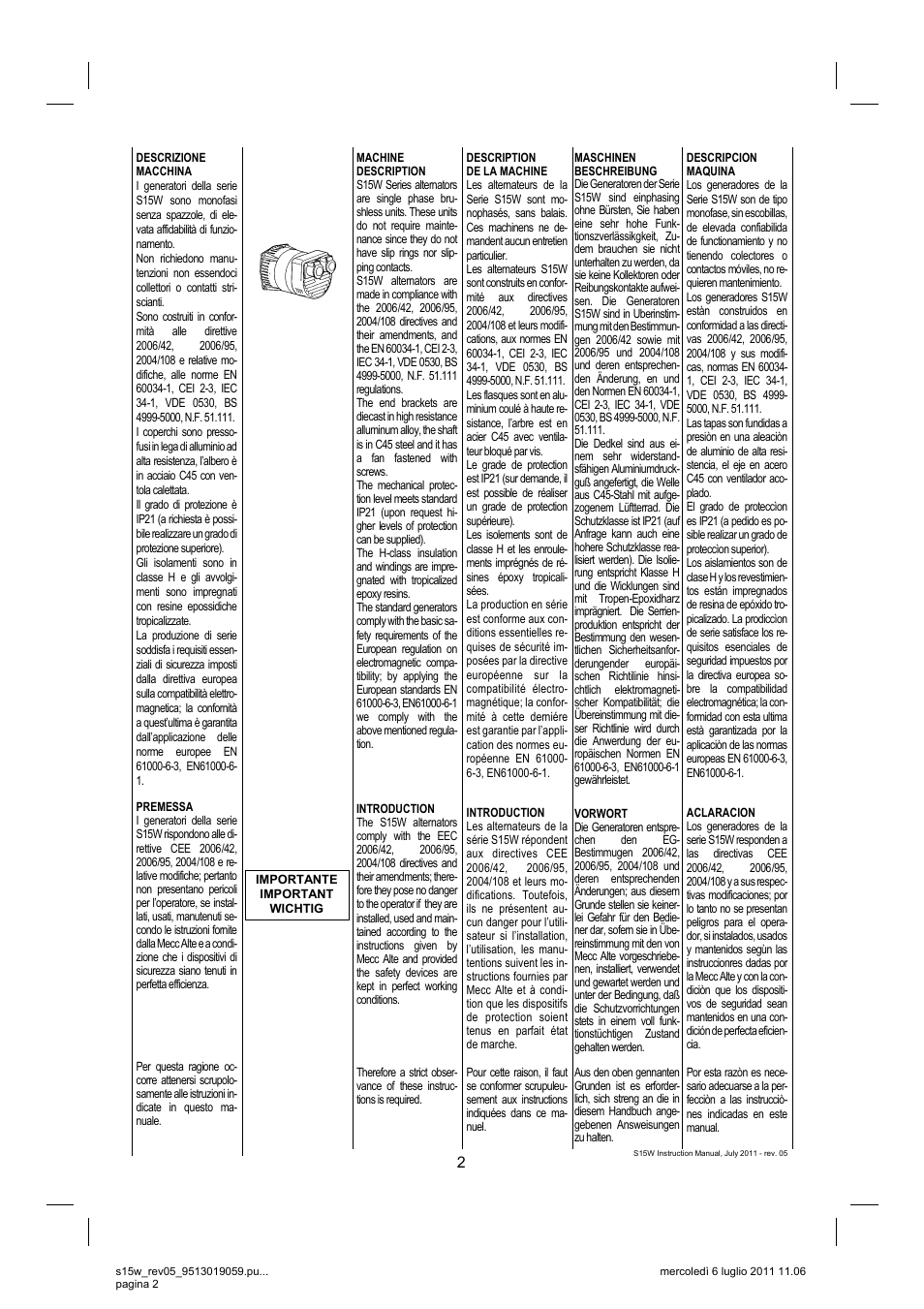 Winco S15W-75 REV 5 User Manual | Page 2 / 16