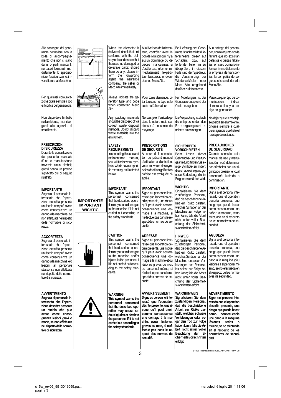 Winco S15W-75 REV 5 User Manual | Page 3 / 16
