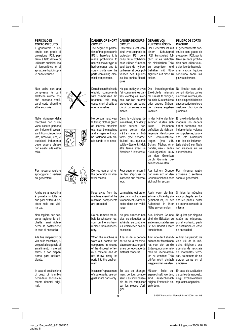 Winco S16W User Manual | Page 8 / 16