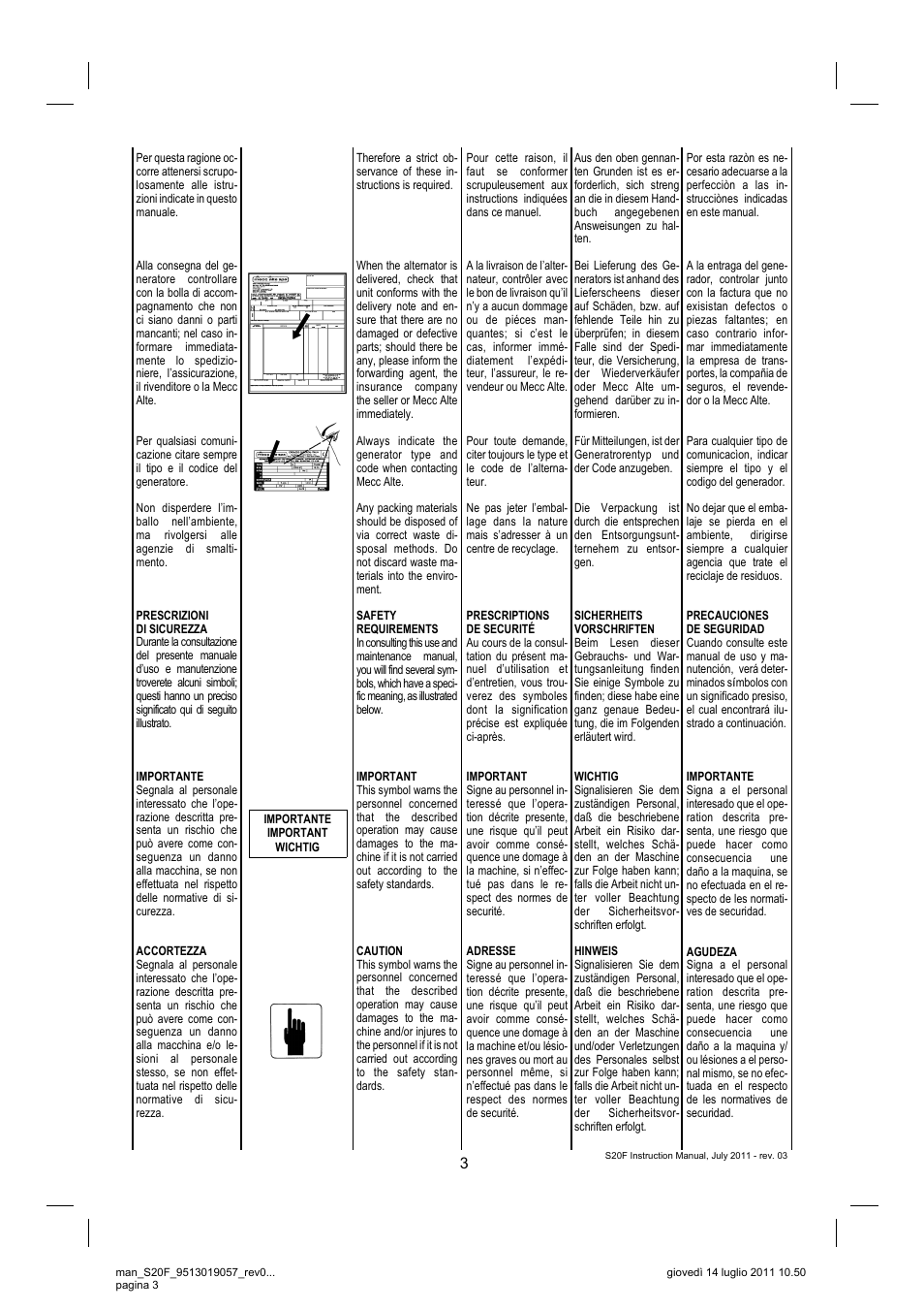 Winco S20F User Manual | Page 3 / 16