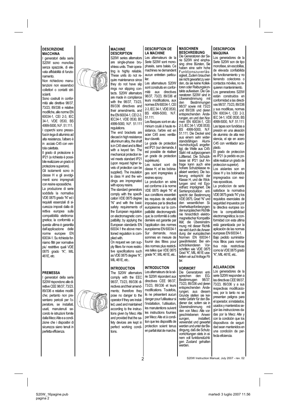 Winco S20W User Manual | Page 2 / 16