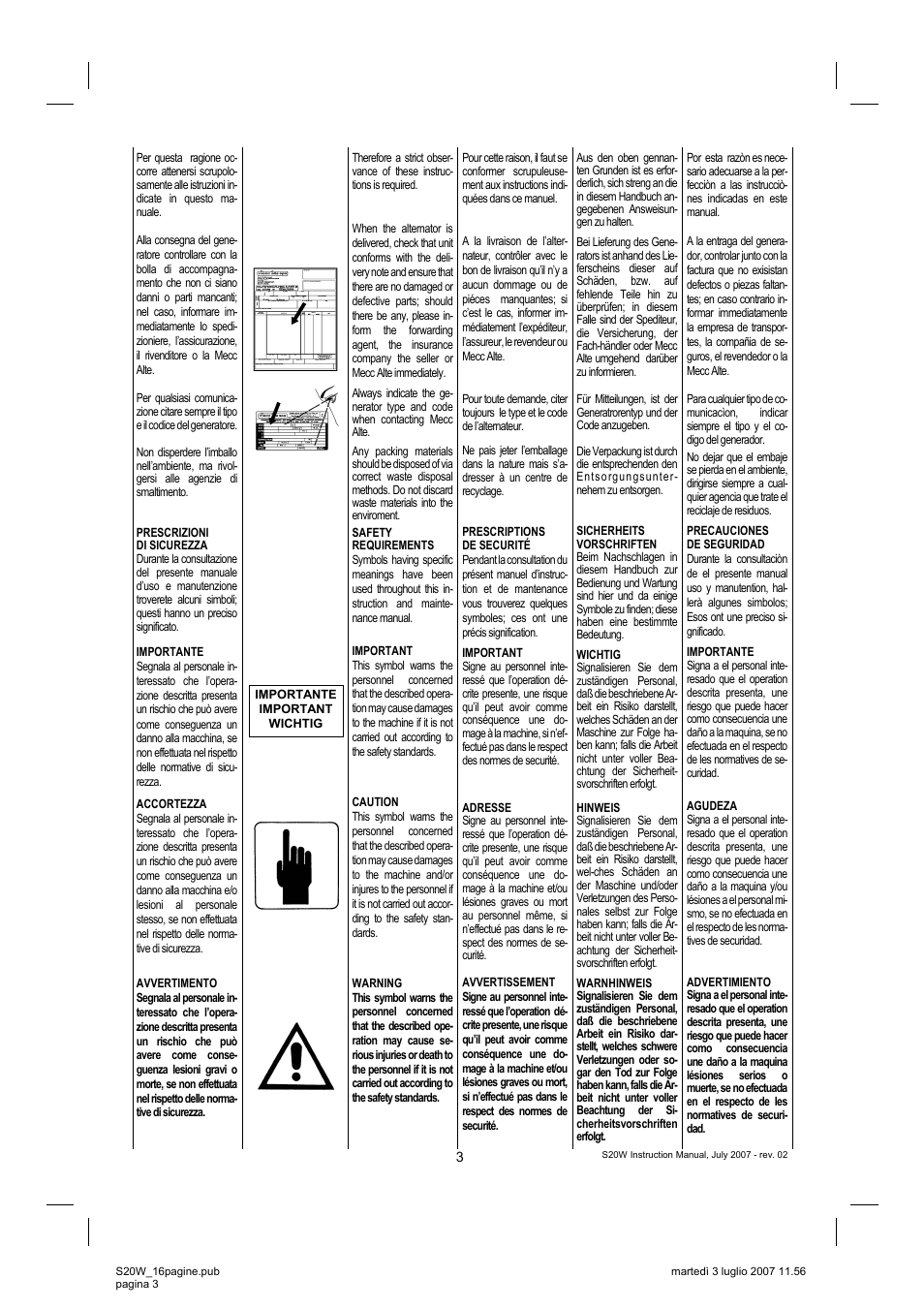 Winco S20W User Manual | Page 3 / 16