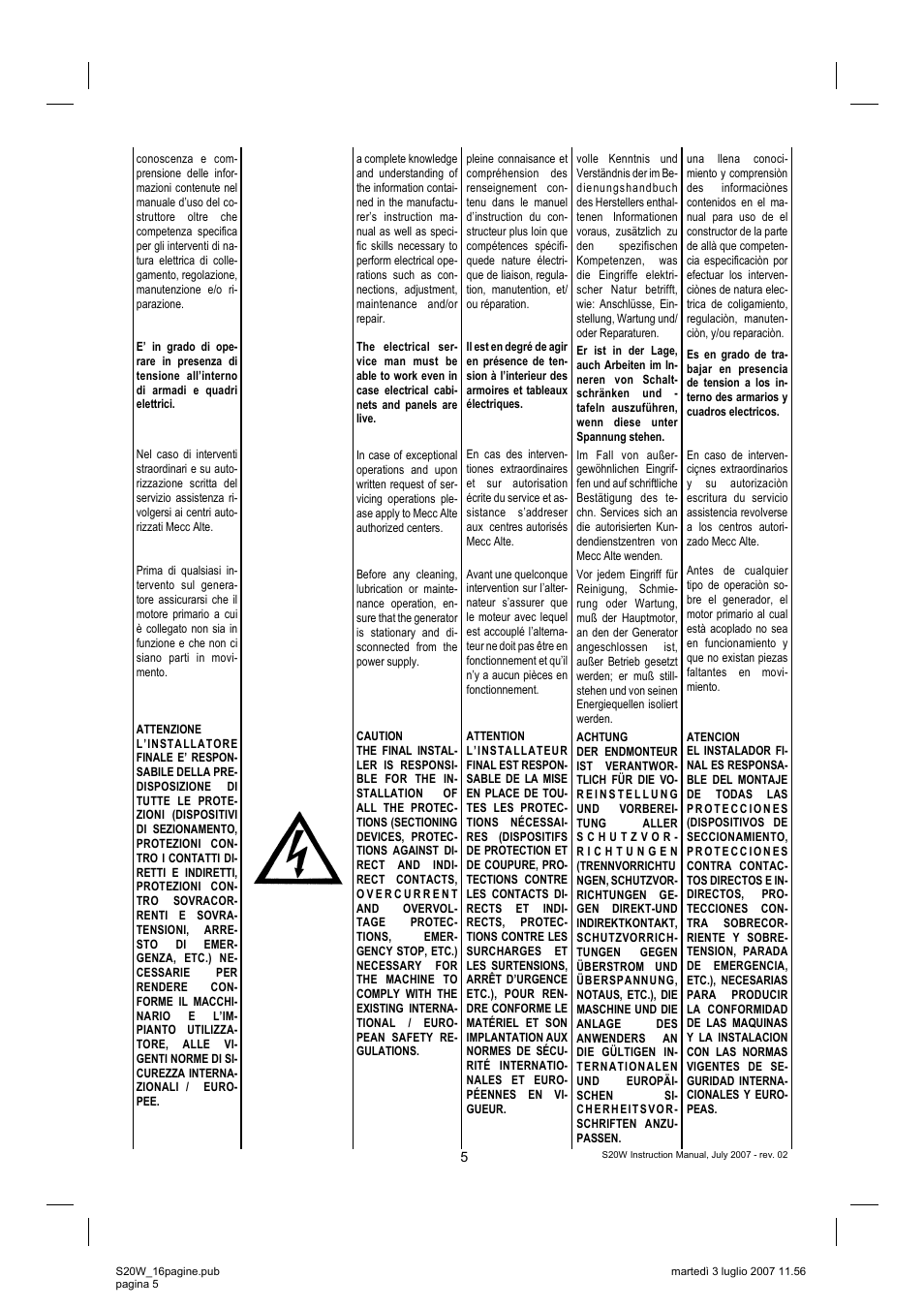 Winco S20W User Manual | Page 5 / 16