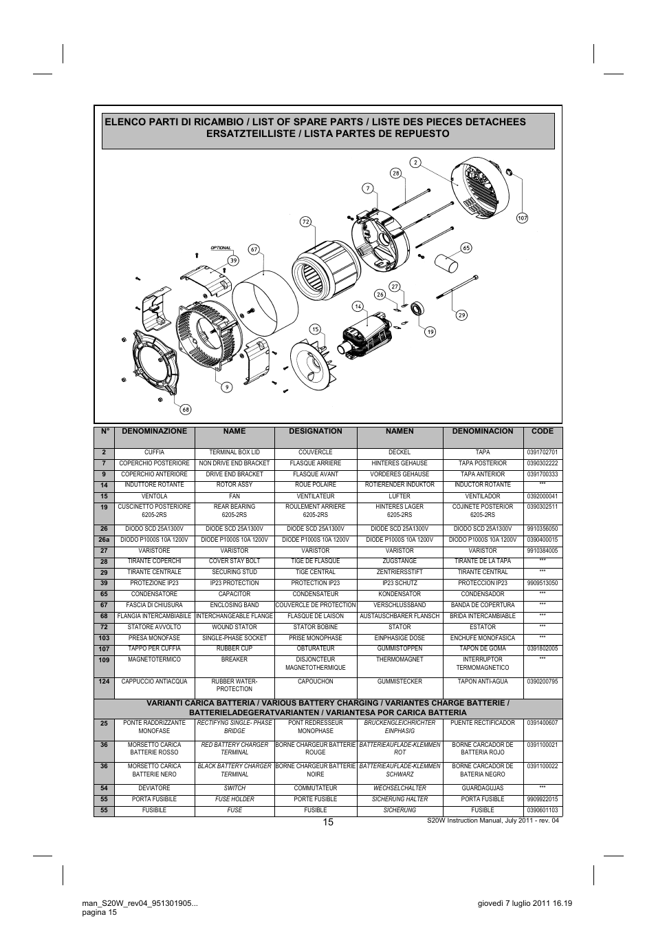 Winco S20W REV 4 7-2011 User Manual | Page 15 / 16