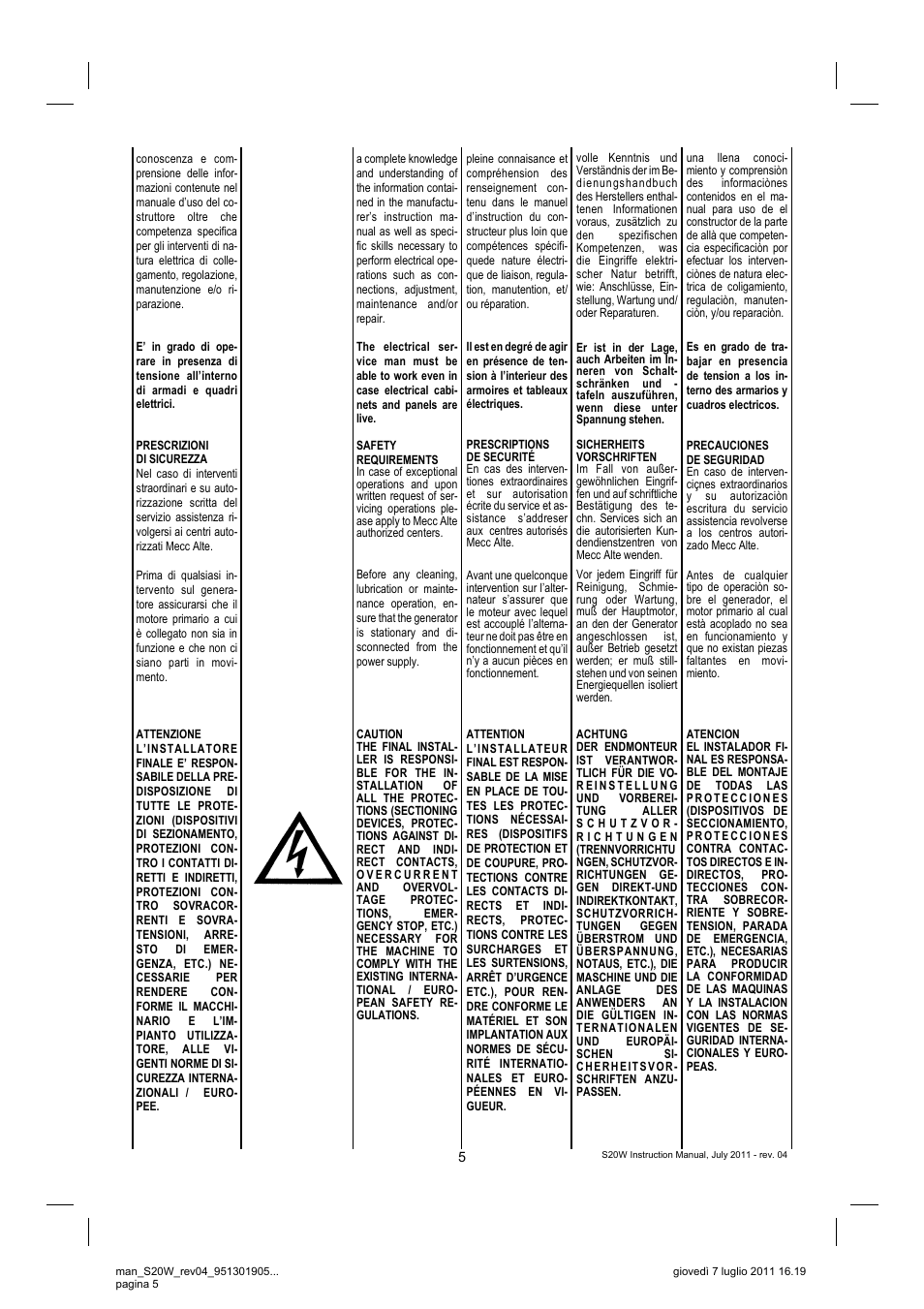 Winco S20W REV 4 7-2011 User Manual | Page 5 / 16