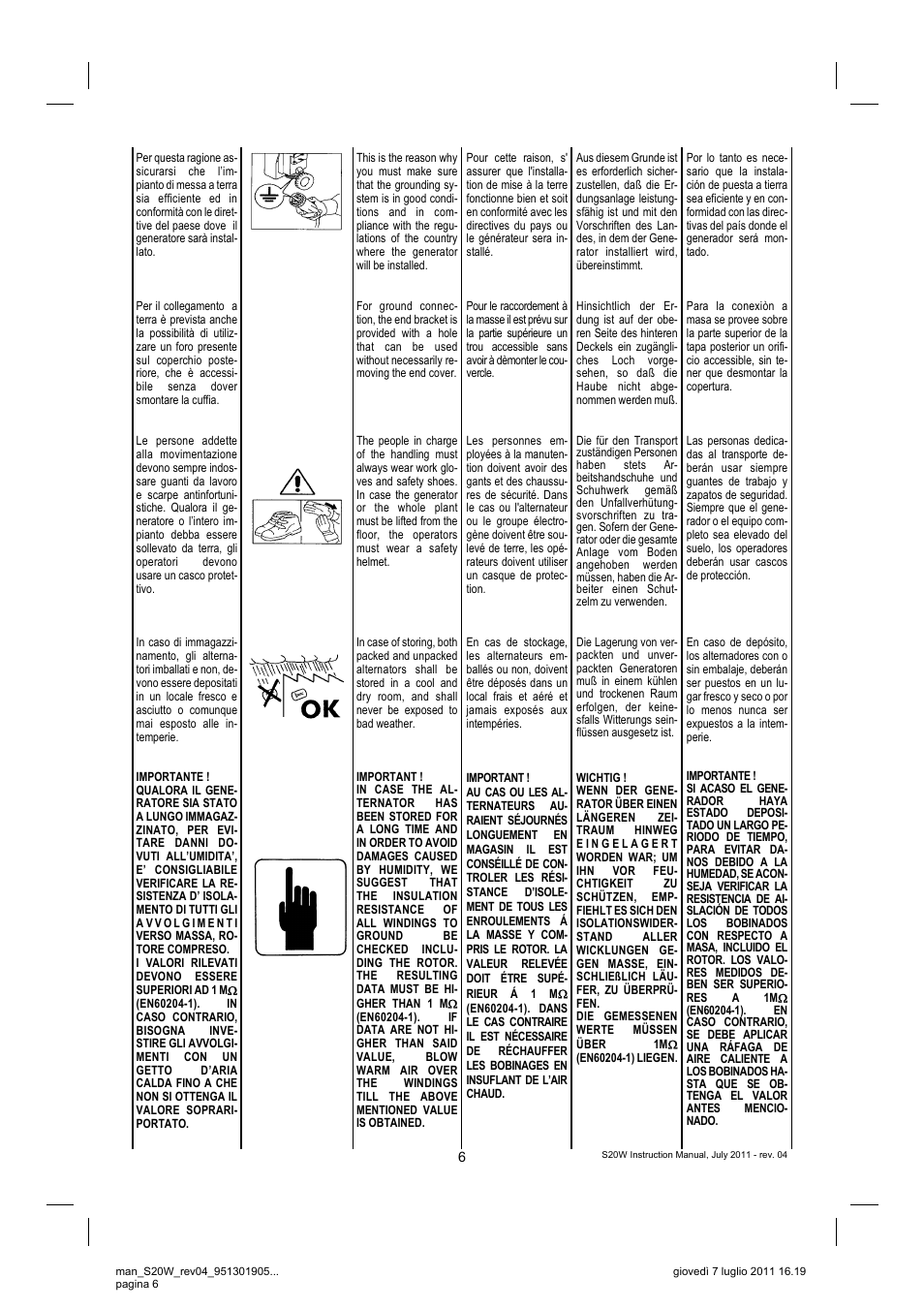 Winco S20W REV 4 7-2011 User Manual | Page 6 / 16