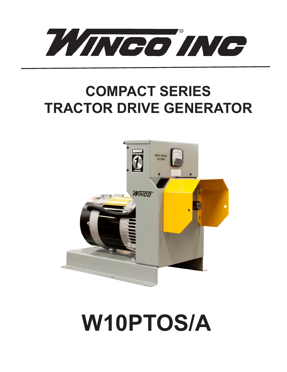 Winco W10PTOS/A User Manual | 16 pages