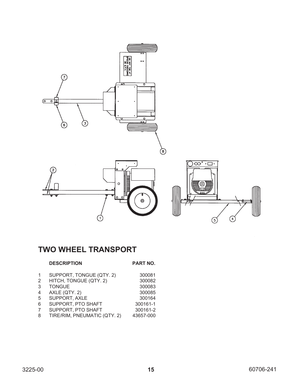 Two wheel transport | Winco W10PTOS/A User Manual | Page 15 / 16