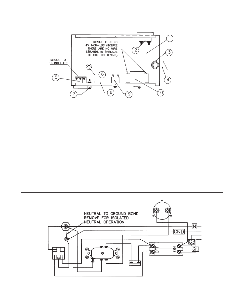 Receptacle panel wiring diagram | Winco W15PTOS/C User Manual | Page 11 / 16