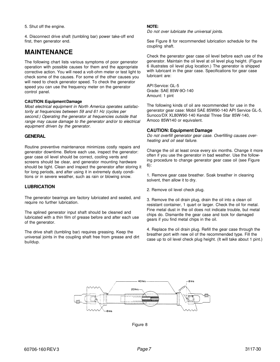 Maintenance | Winco W165PTOT User Manual | Page 9 / 16