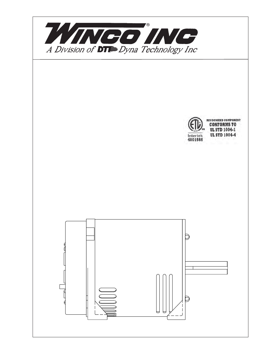 Winco ULTB4000C User Manual | 12 pages