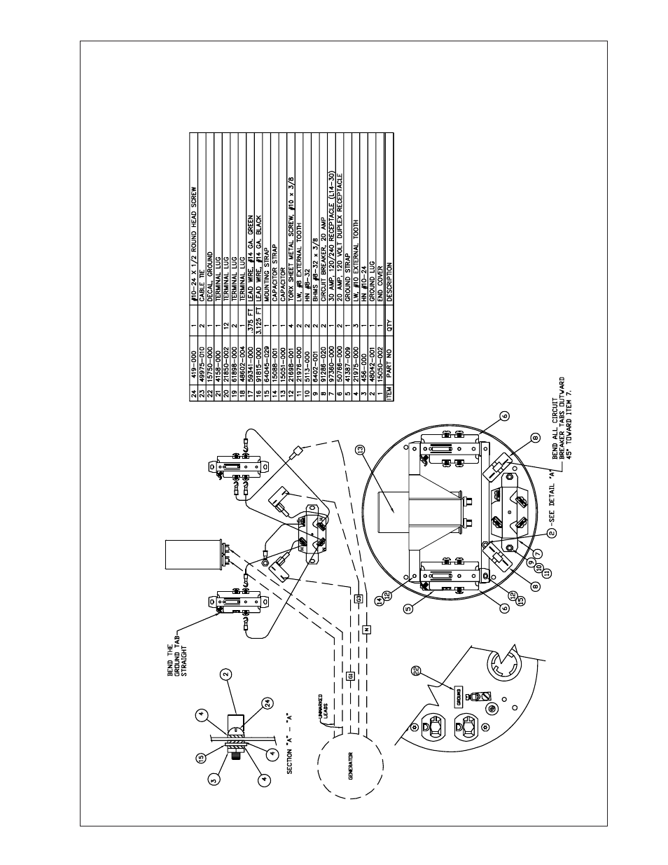 End cover assembly & wiring connections | Winco ULTB4000C User Manual | Page 11 / 12