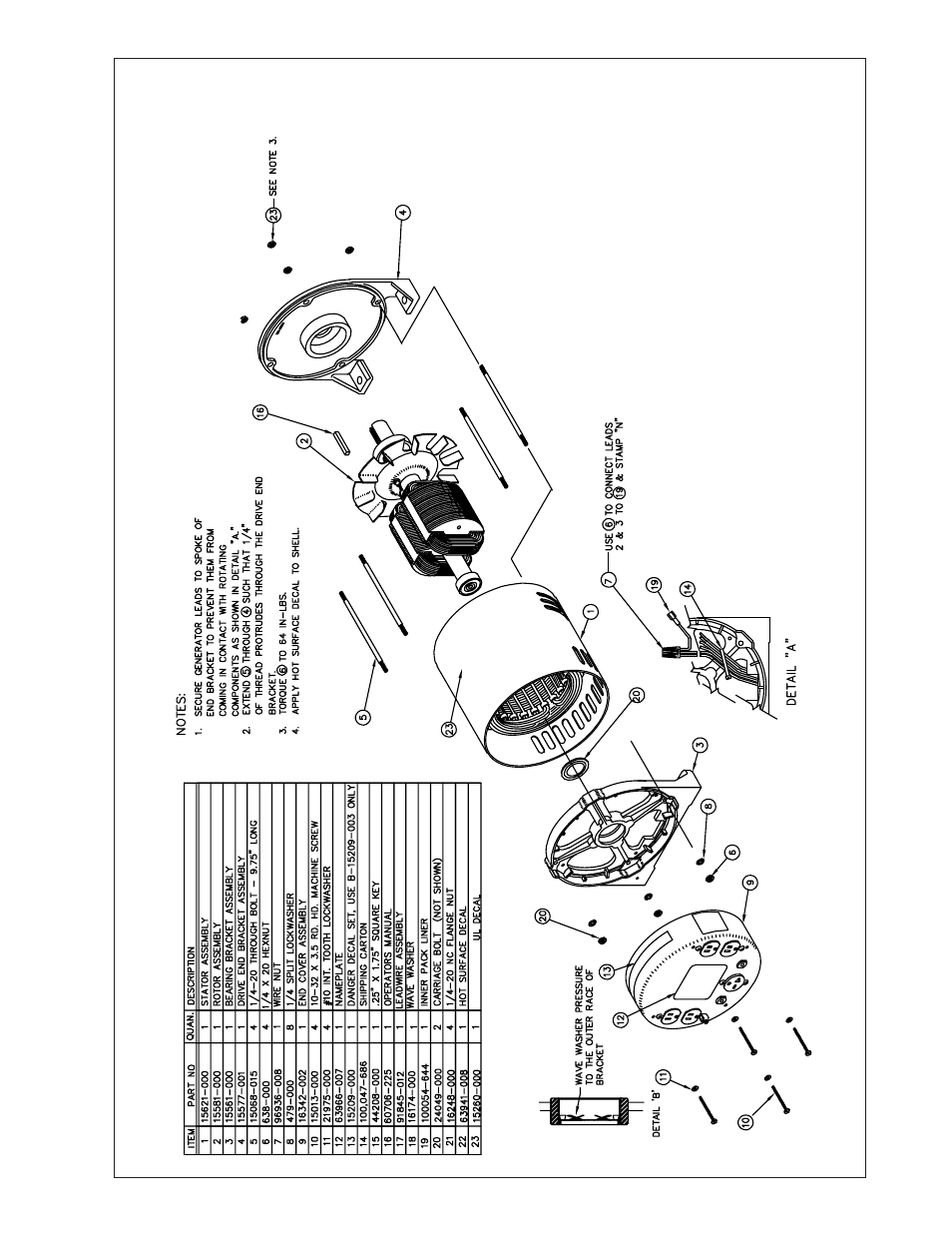 Illustrated parts list | Winco ULTB4000C User Manual | Page 9 / 12