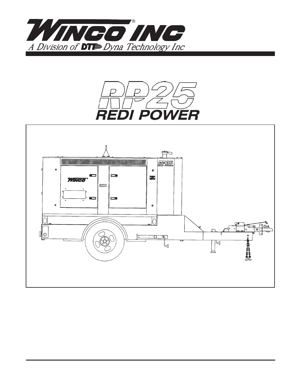 Winco RP25/A User Manual | 20 pages