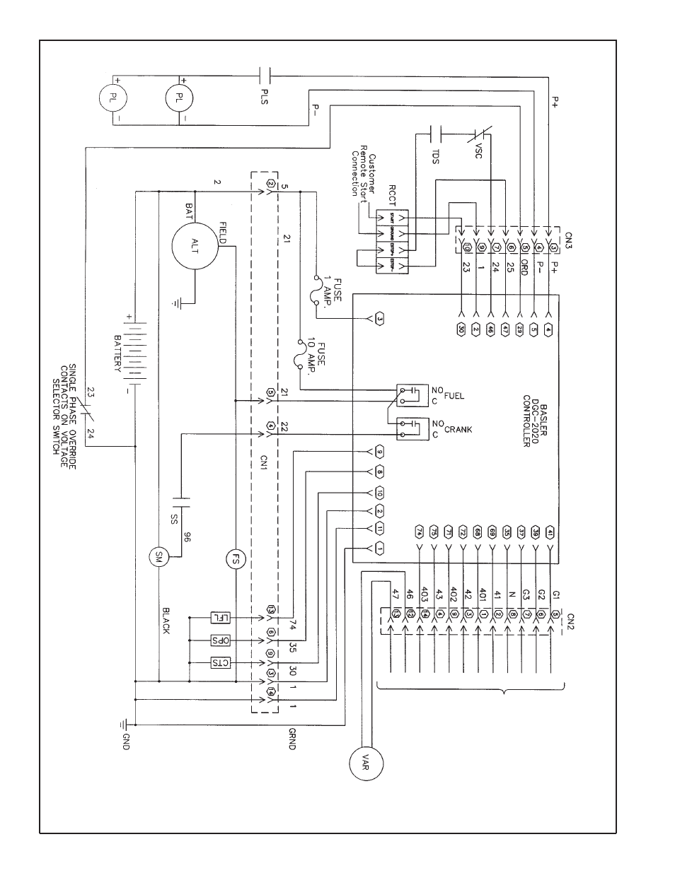 Dc electrical schematic | Winco RP25/A User Manual | Page 14 / 20