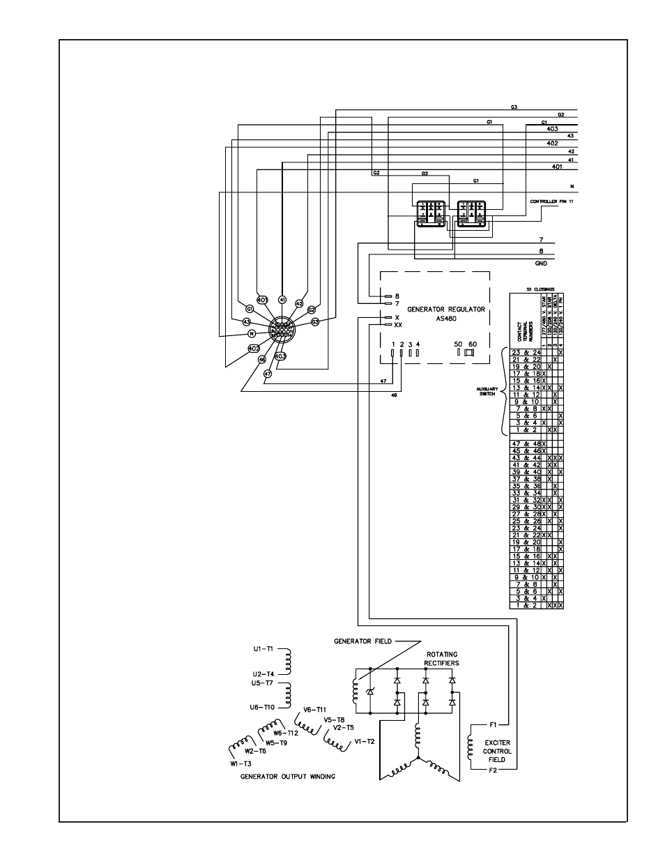 Generator wiring | Winco RP25/B User Manual | Page 17 / 20